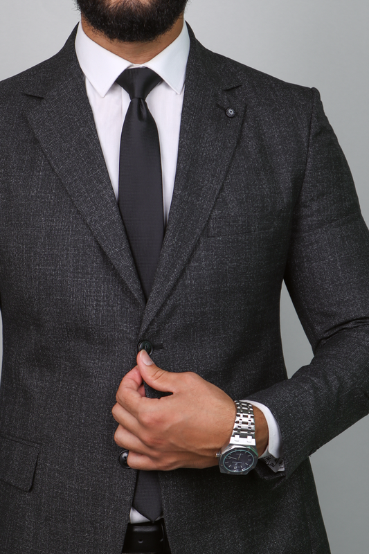 بدلة ريتاچ رمادى غامق