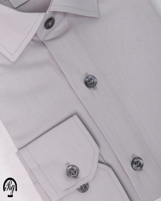 قميص رمادى فاتح كلاسيك