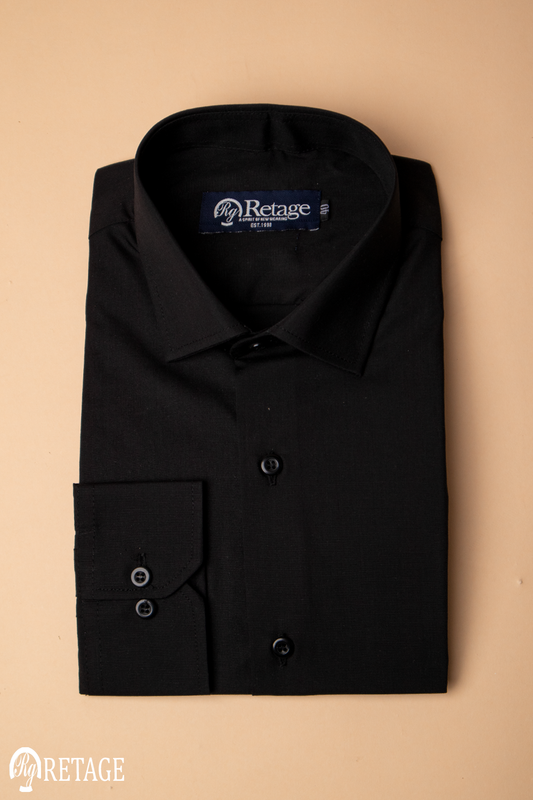 Cotton Shirt - Black