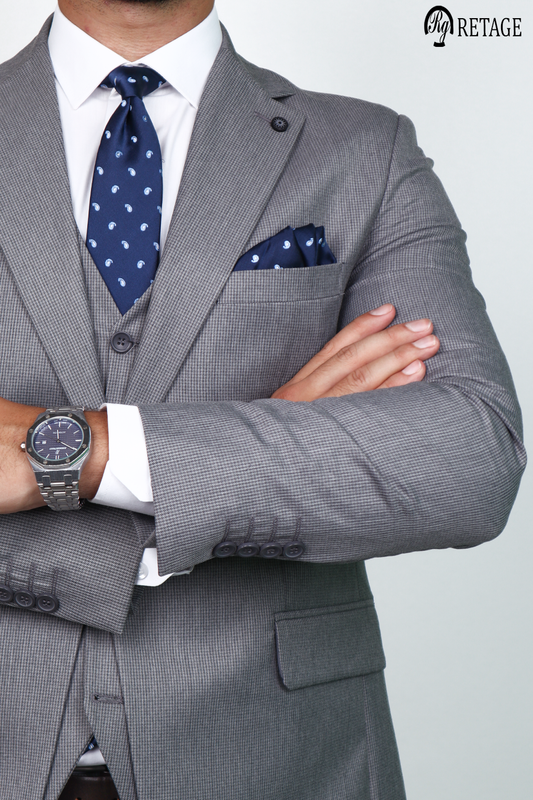 بدلة رمادى فاتح 3 قطع