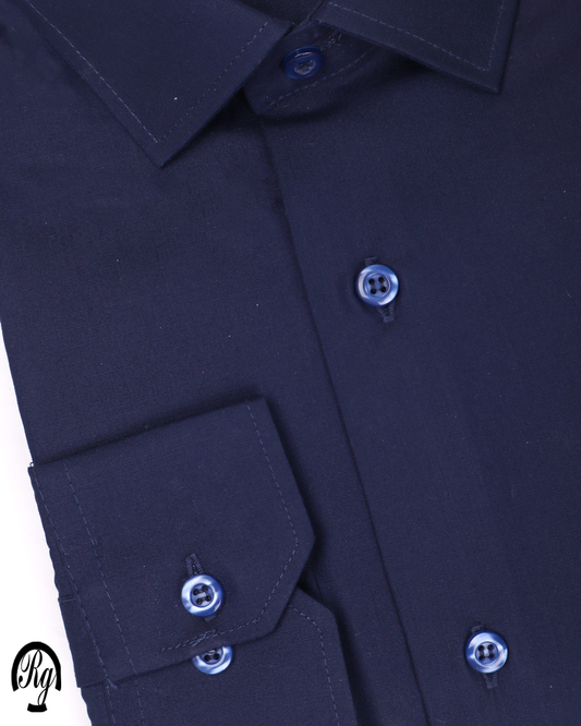 قميص كحلى كلاسيك