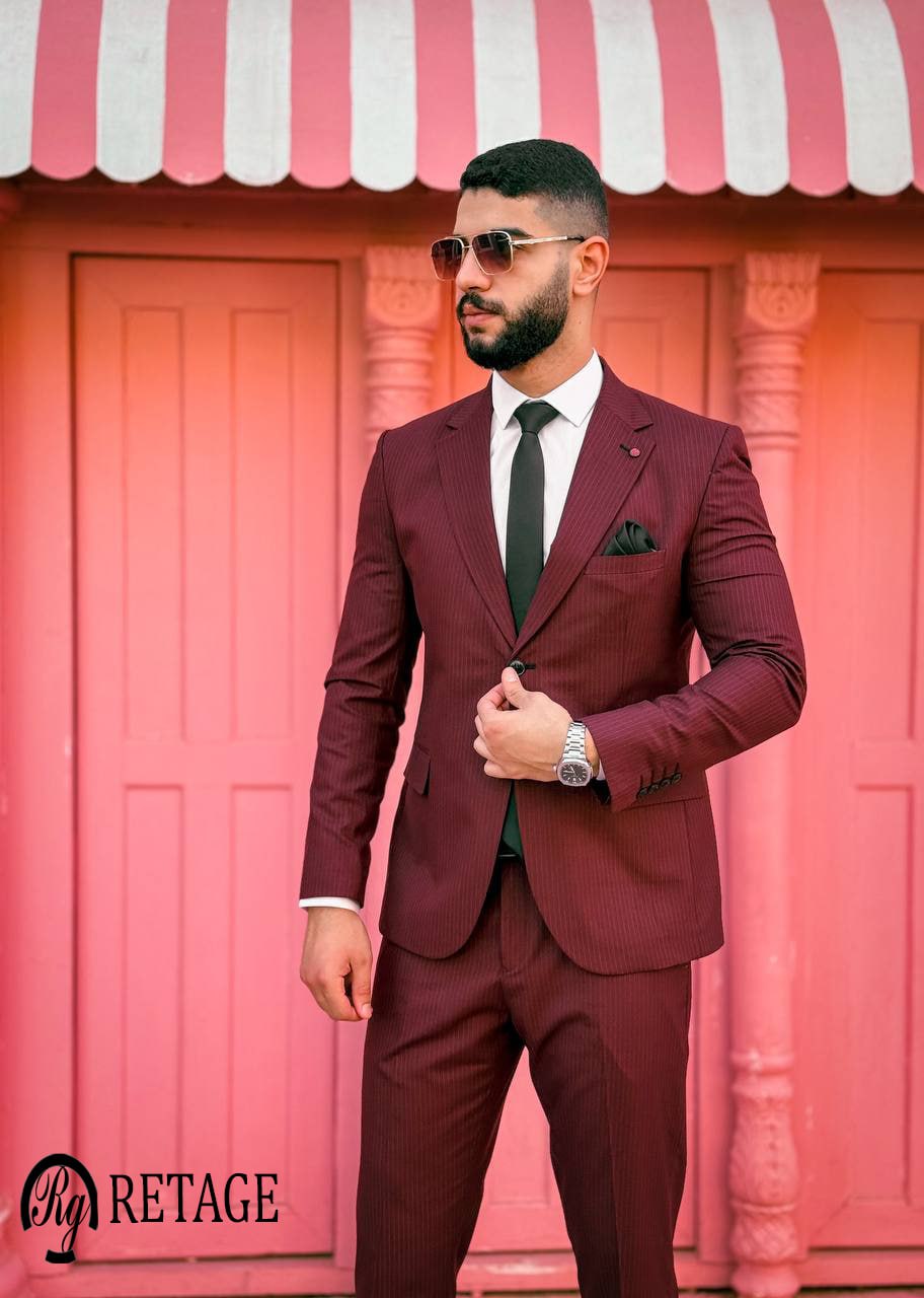 بدلة مقلمة نبيتى