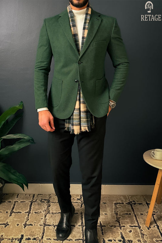 Olive Tweed Blazer