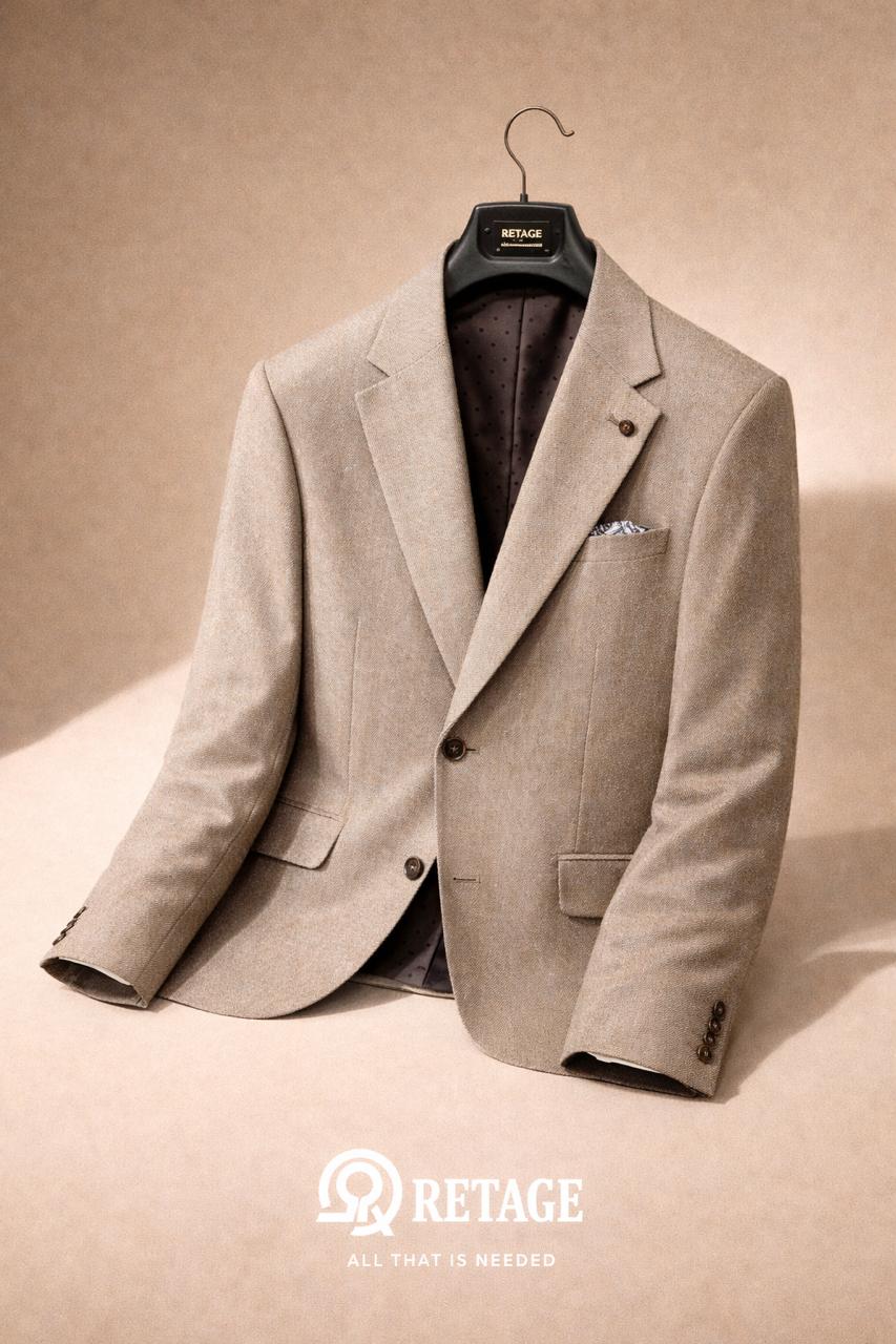 Beige Wool Blazer