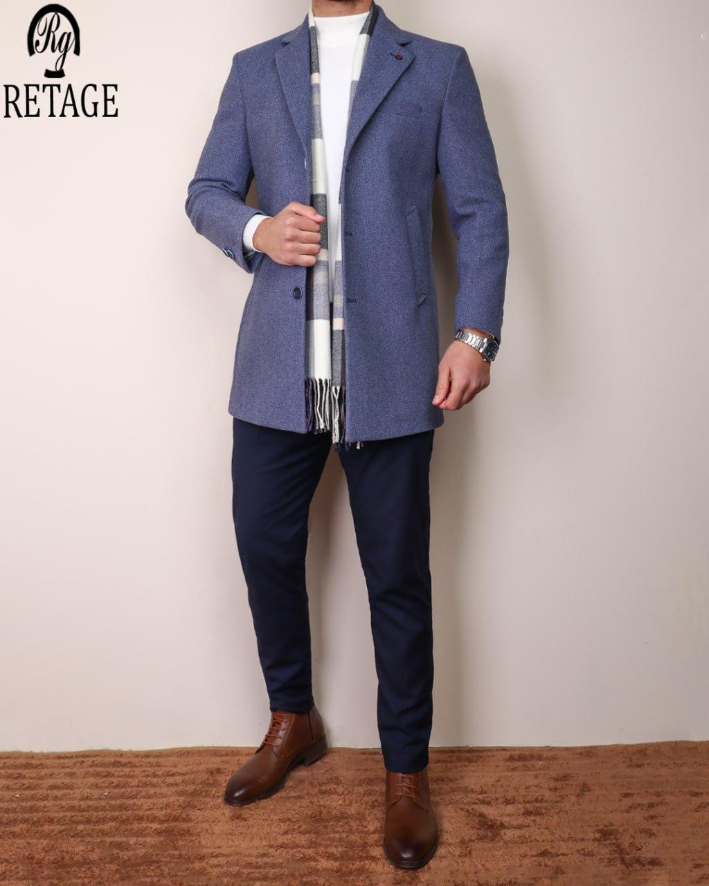 Gogh Half Coat - Blue