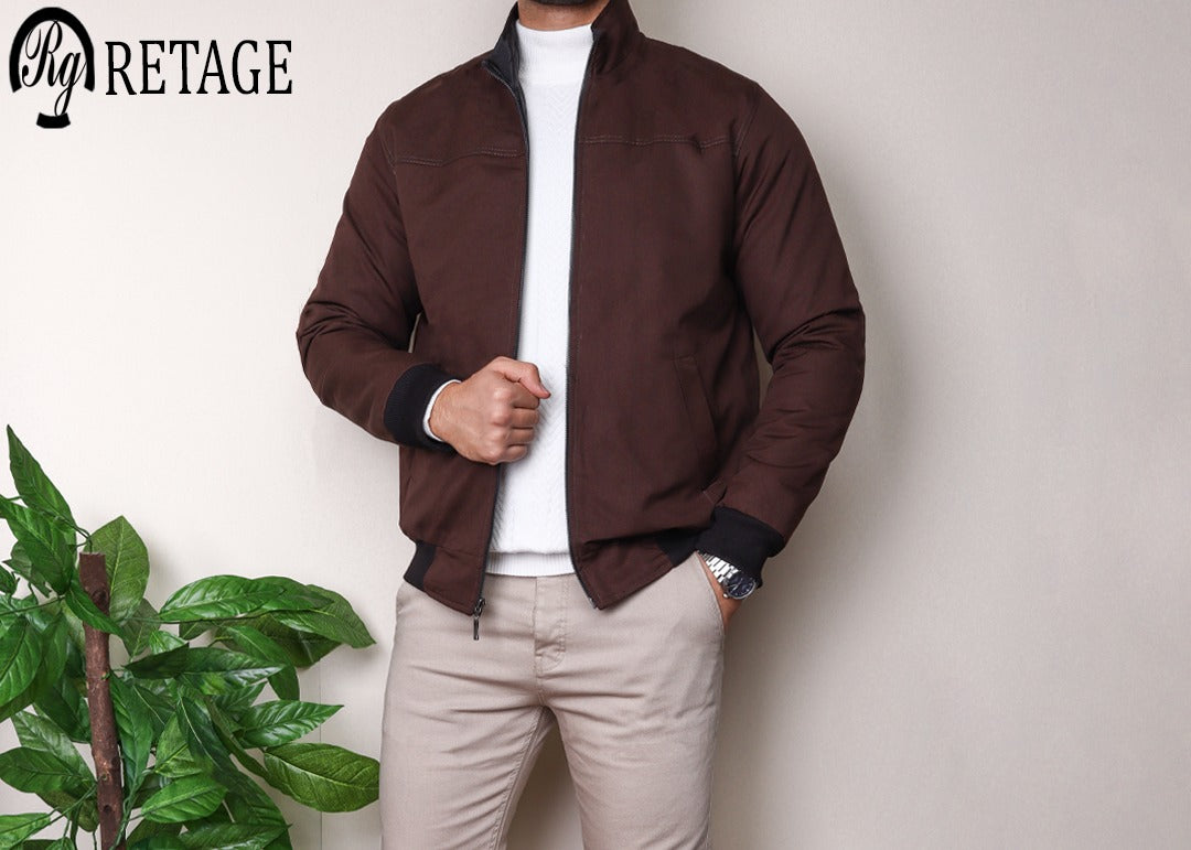 Double-Face Sweater - Brown