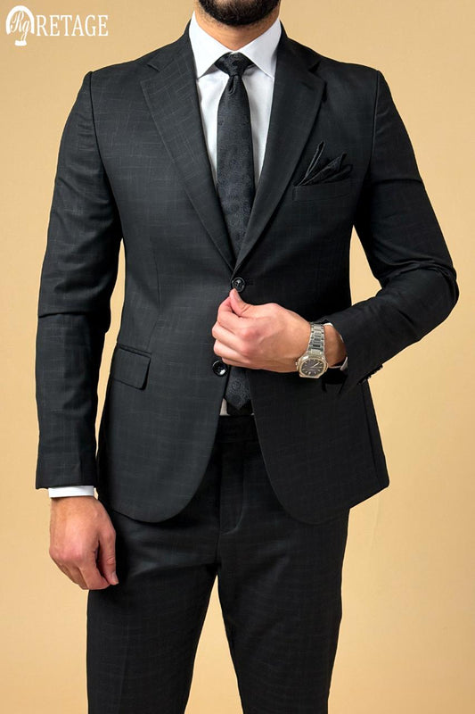 Plaid Suit - Black