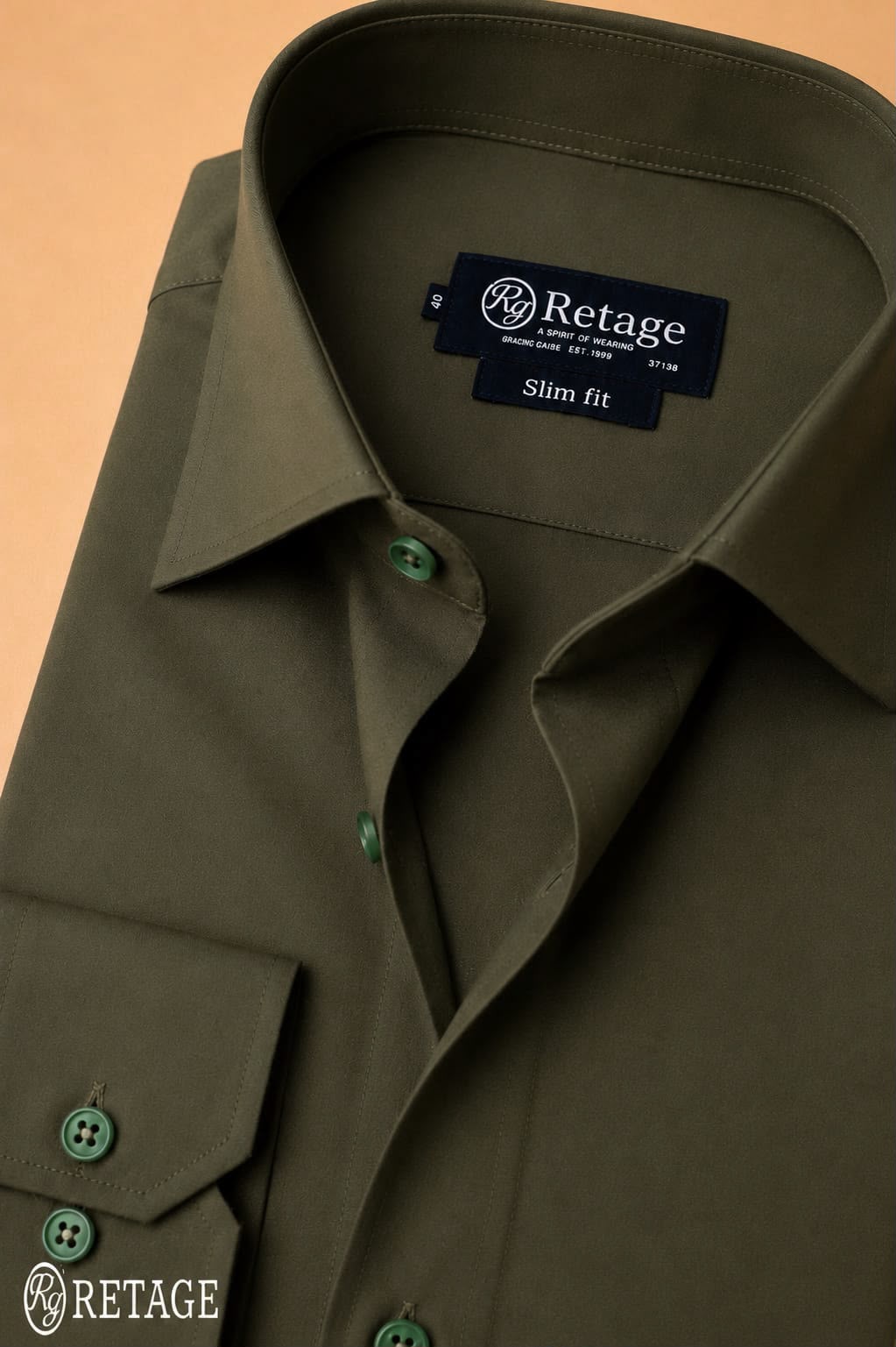 Cotton shirt- Olive