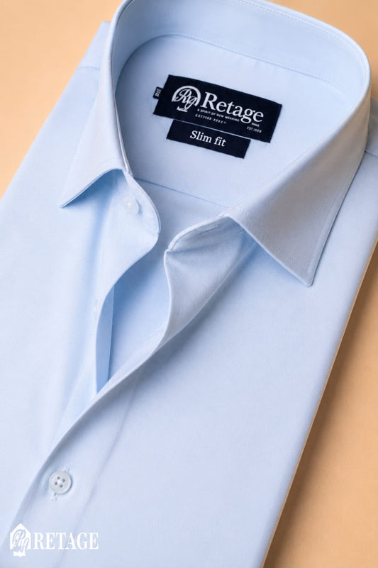 Cotton shirt- Baby blue