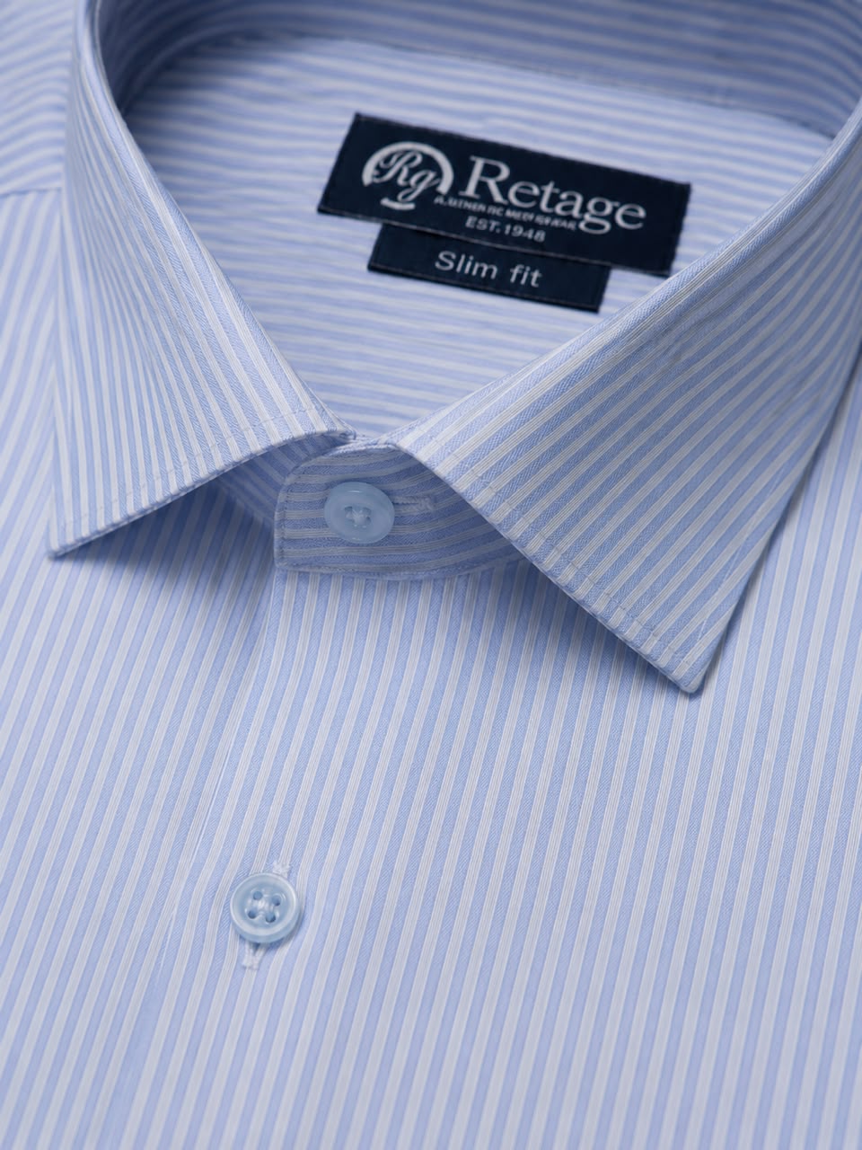 Baby Blue Striped Shirt