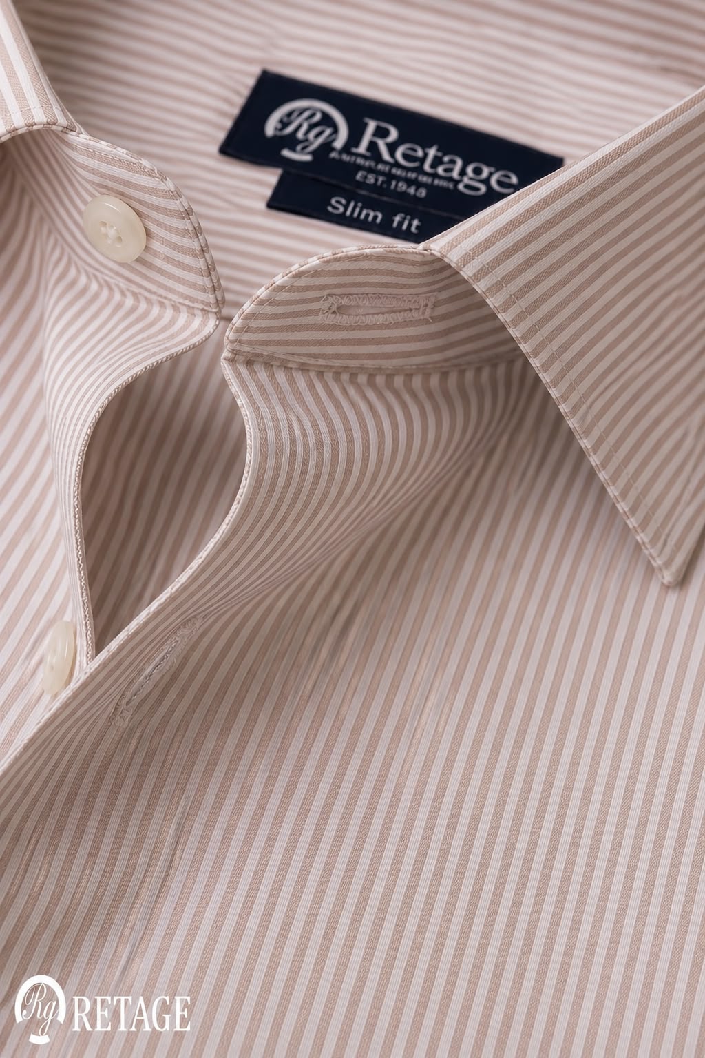 Beige Striped Shirt