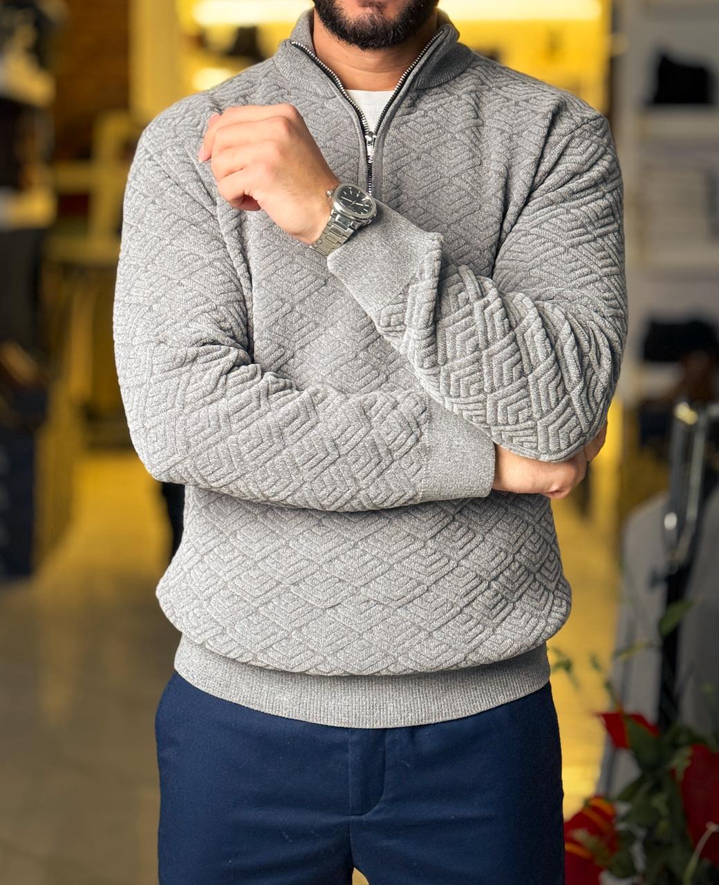 Velvet Pullover - Grey