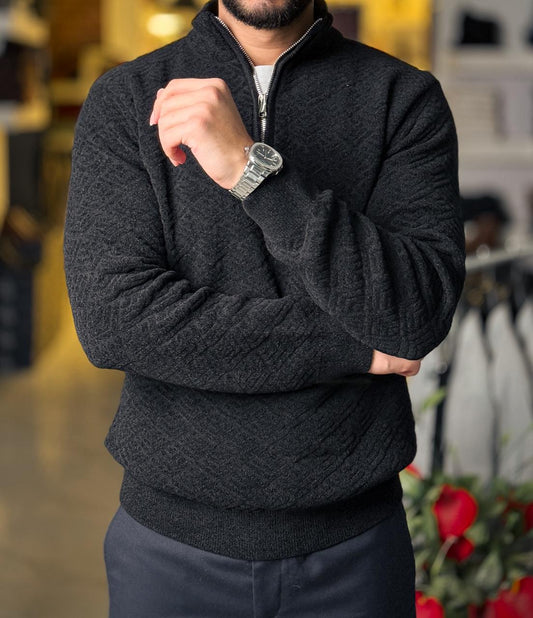 Velvet Pullover - Black