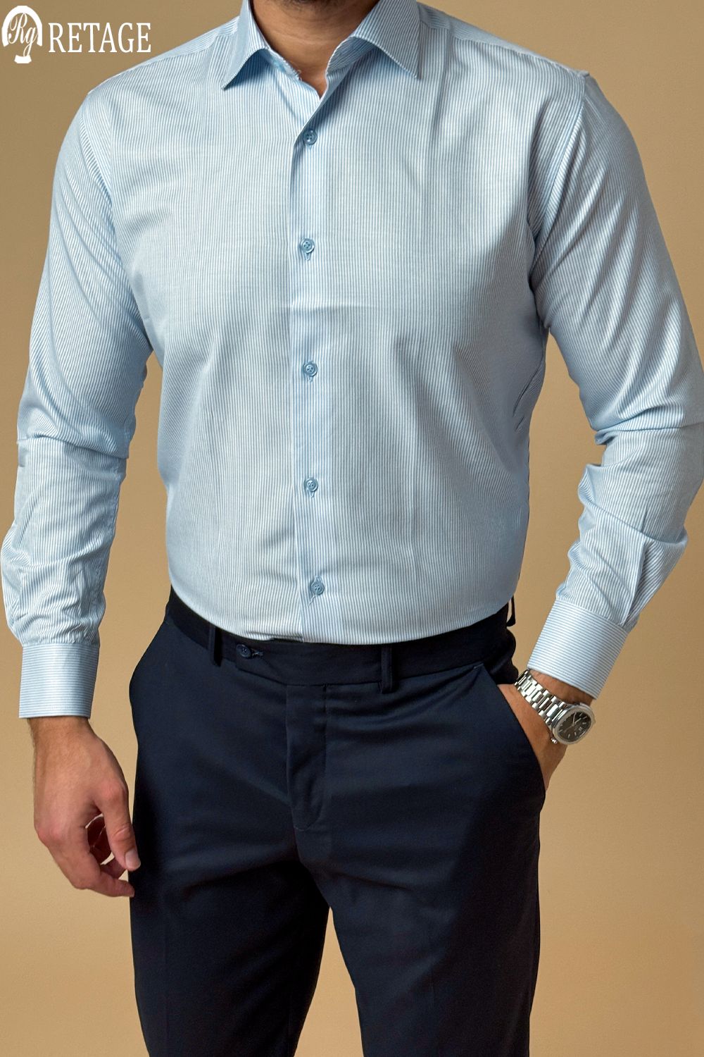 Striped shirt - Baby Blue