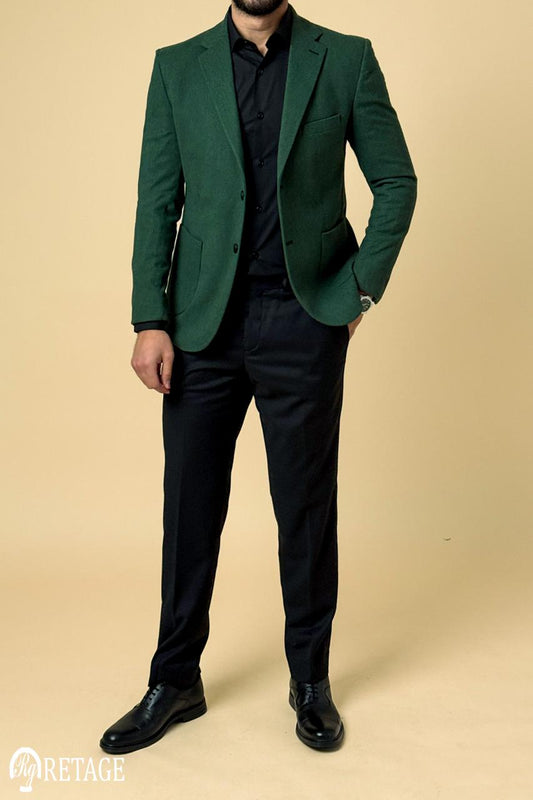 Olive Tweed Blazer