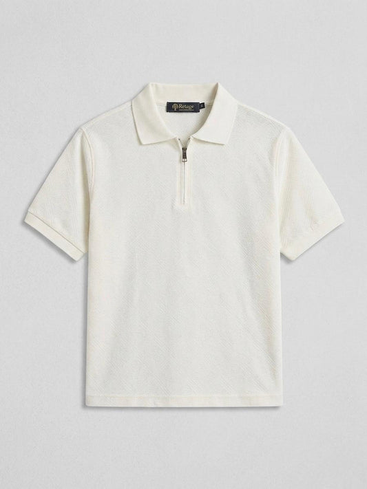 Half-Zip T- shirt white