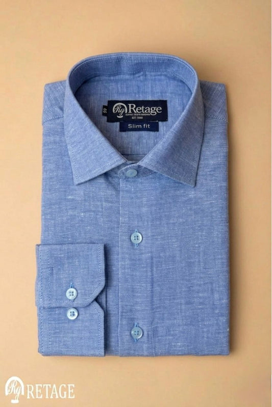 Linen Shirt - Blue