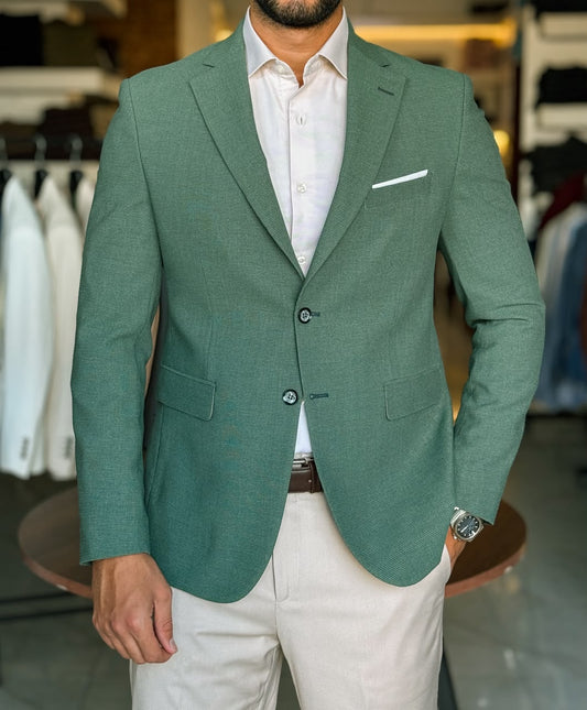 Lycra Blazer-Mint Green