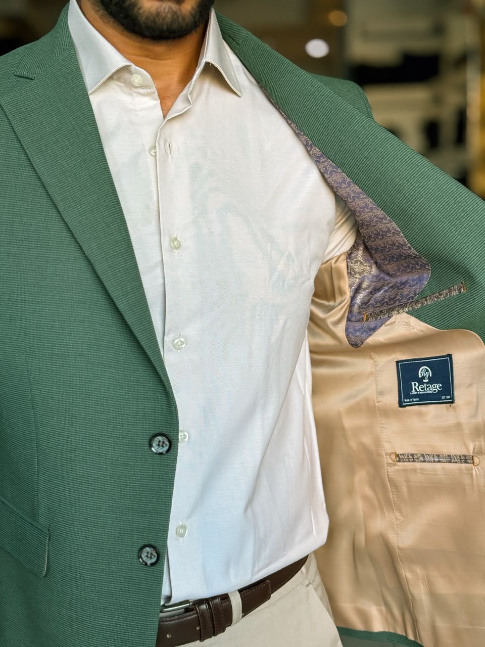 Lycra Blazer-Mint Green