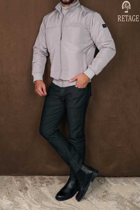 Waterproof sweater-white gray