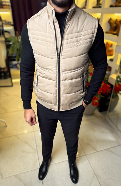 Beige -Vest Waterproof