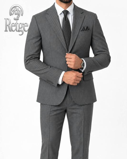 Striped Suit-Gray