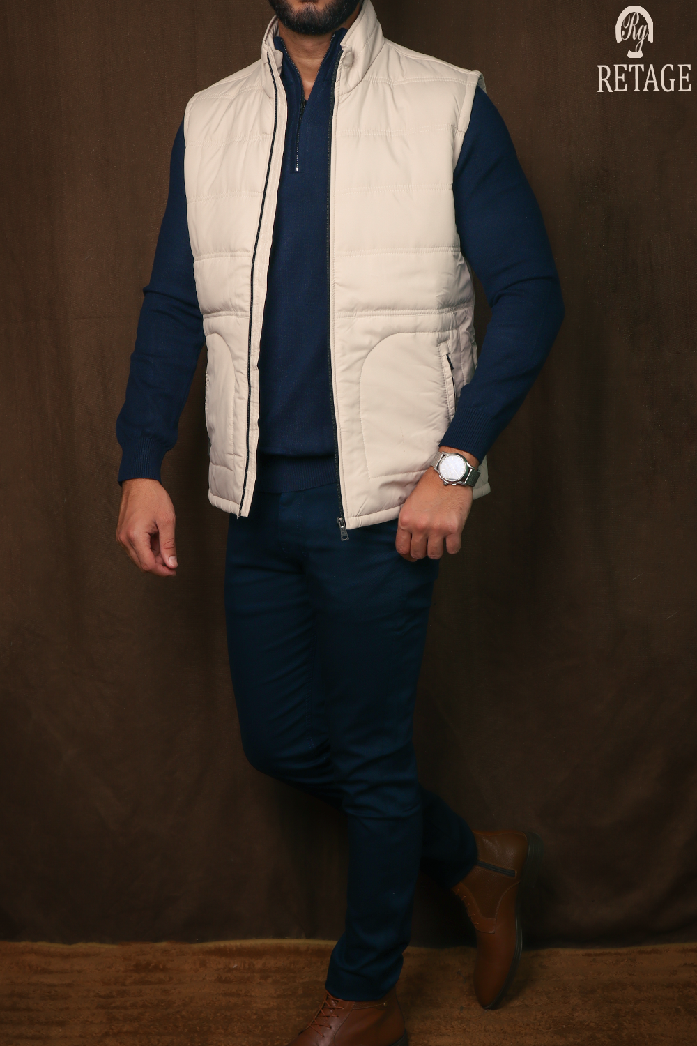 Beige-Vest Waterproof
