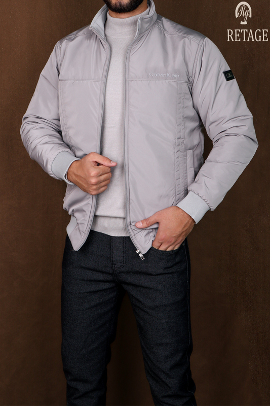 Waterproof sweater-white gray