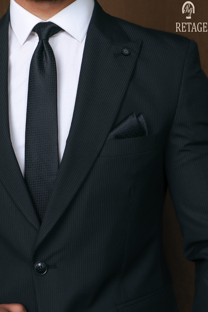 Striped Suit - Black