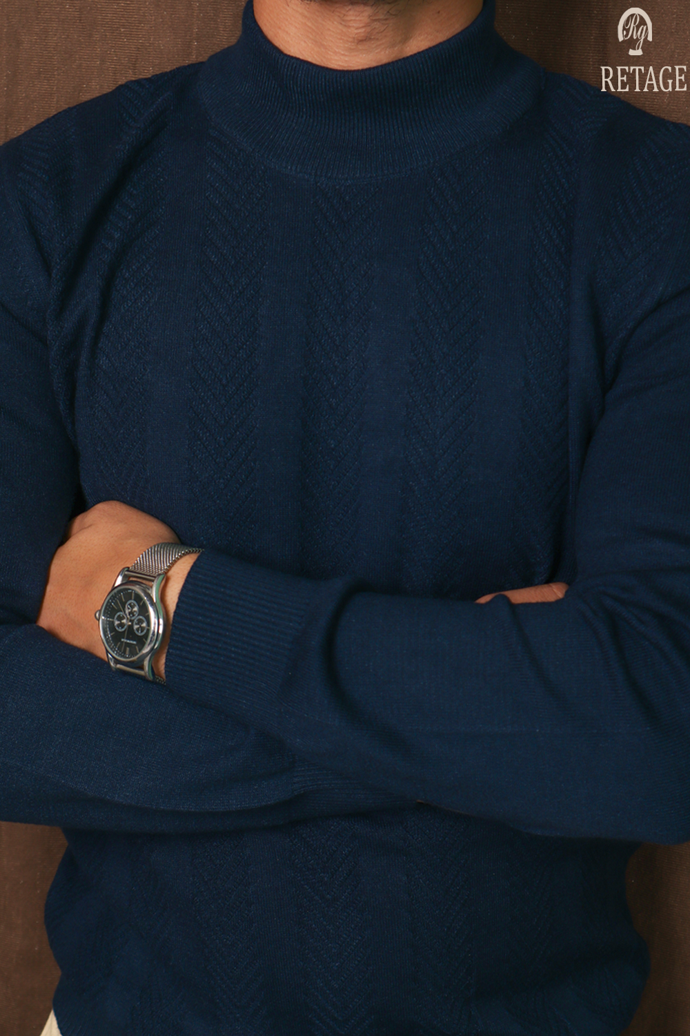 Half coll braids-Navy