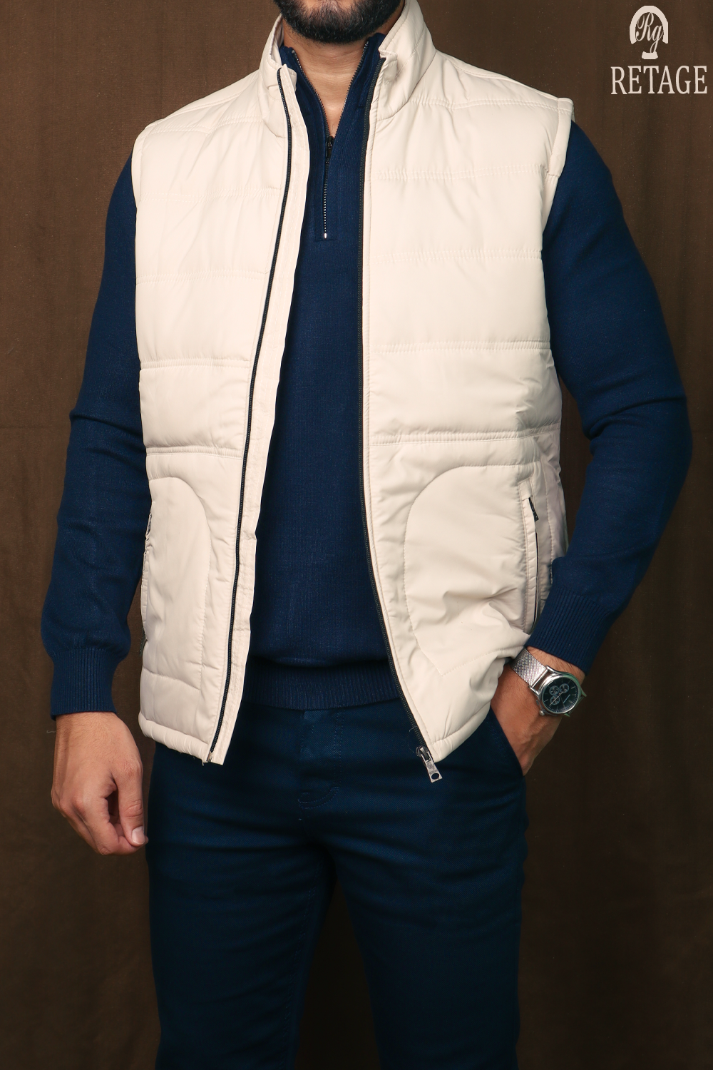 Beige-Vest Waterproof