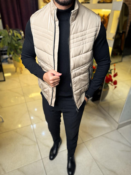 Beige -Vest Waterproof