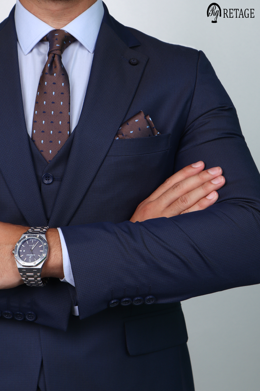 Retage 3 PICS Suit Navy