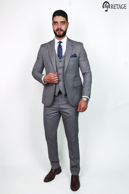 Retage 3 PICS Suit Light-Gray