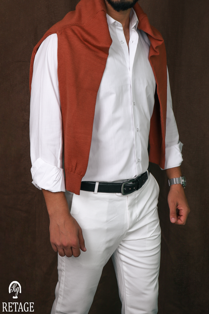wool  pullover-Orange