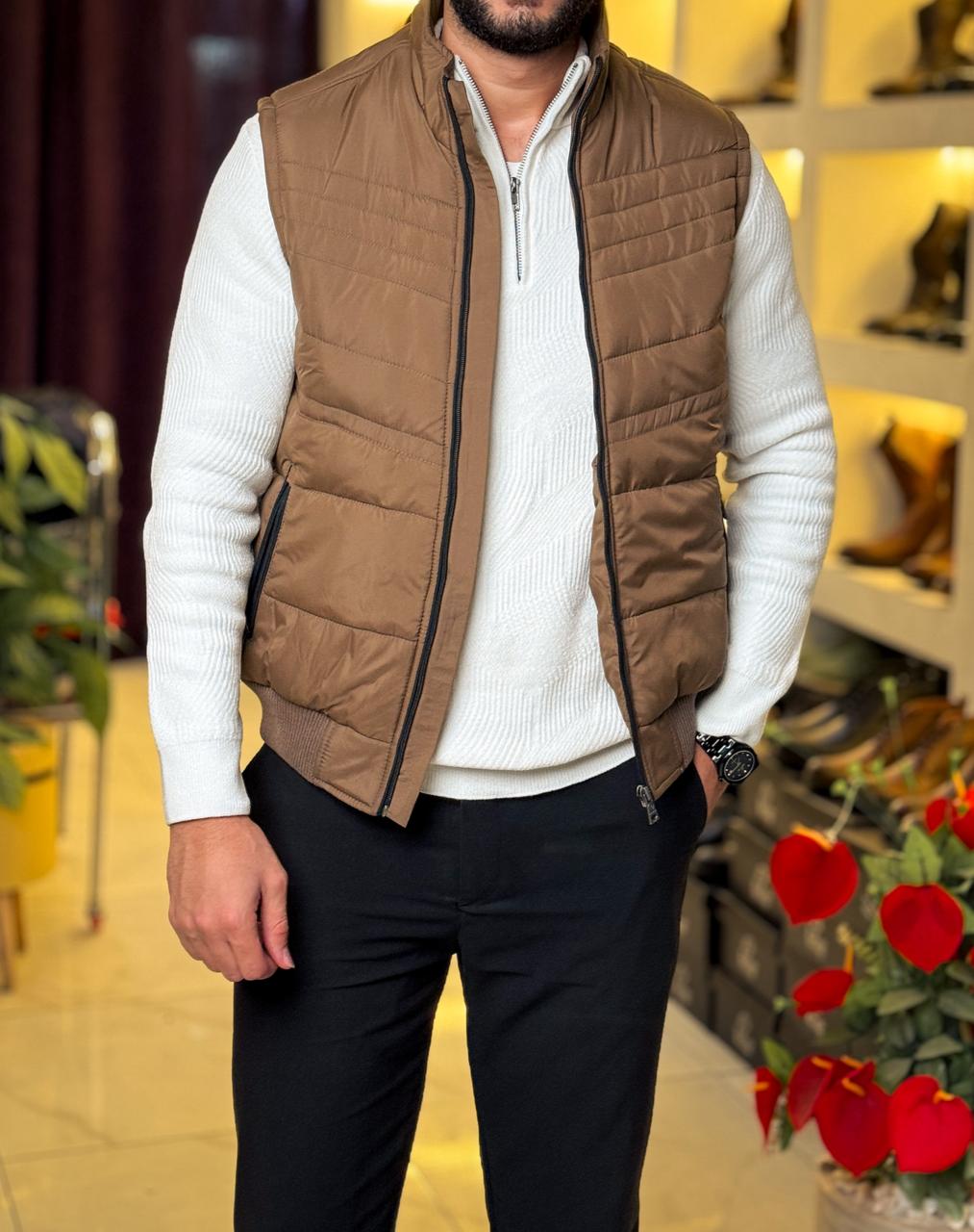 Brown -Vest Waterproof