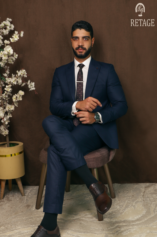 Wire suit-navy