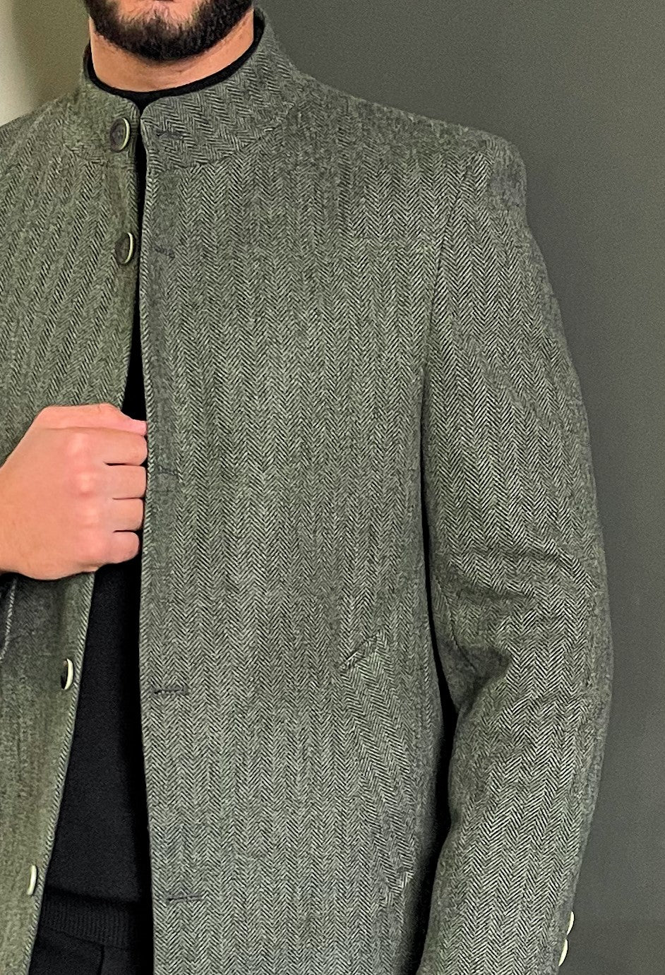 بالطو تويد زيتي