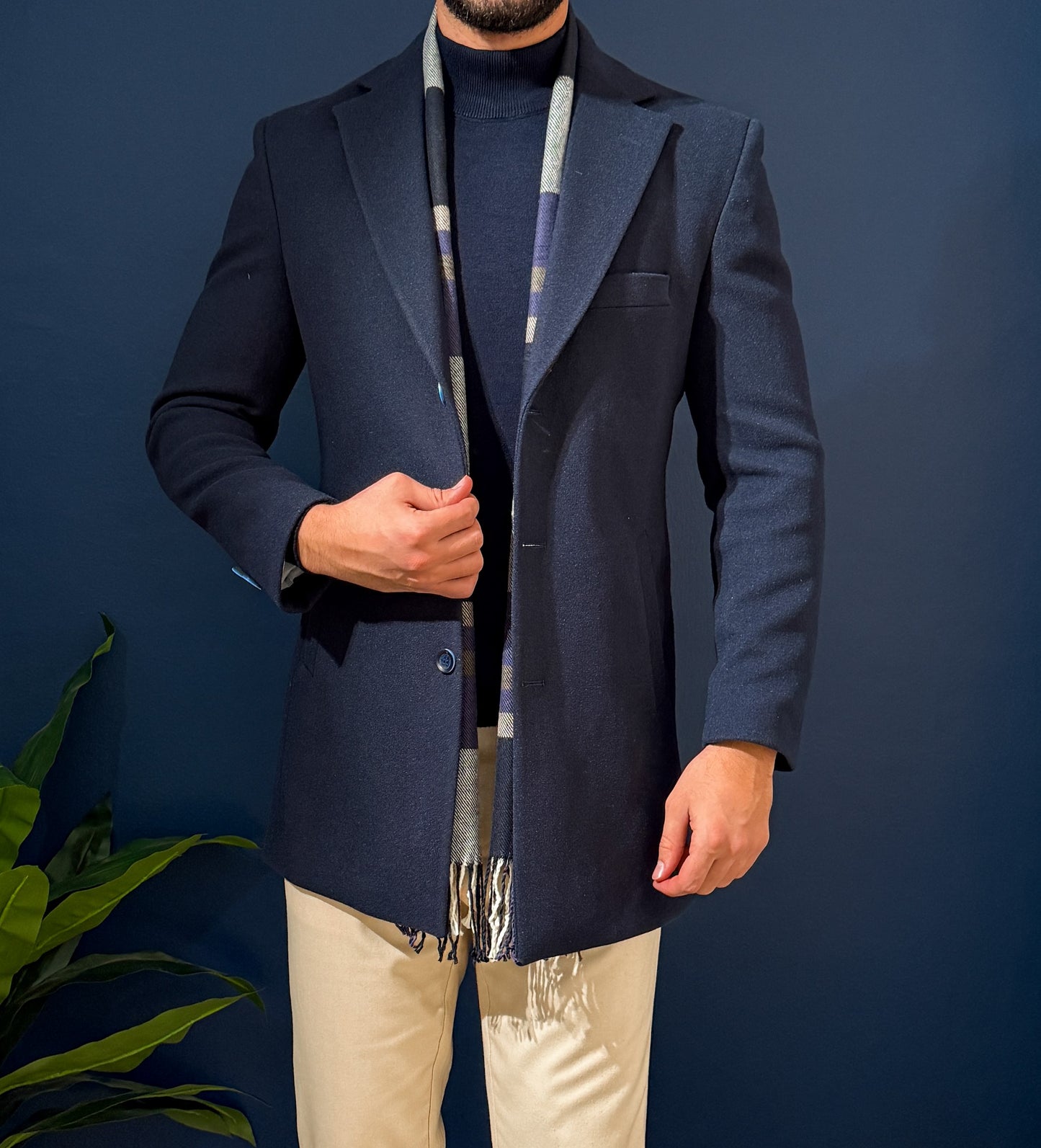 Gogh Half Coat - Navy