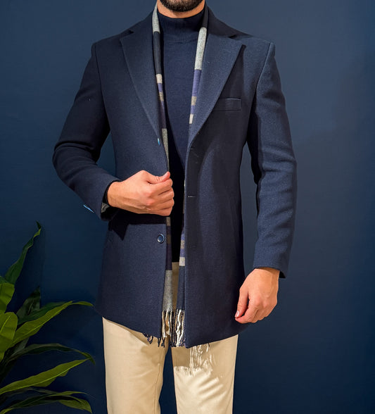 Gogh Half Coat - Navy