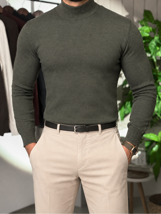 Half coll - Olive