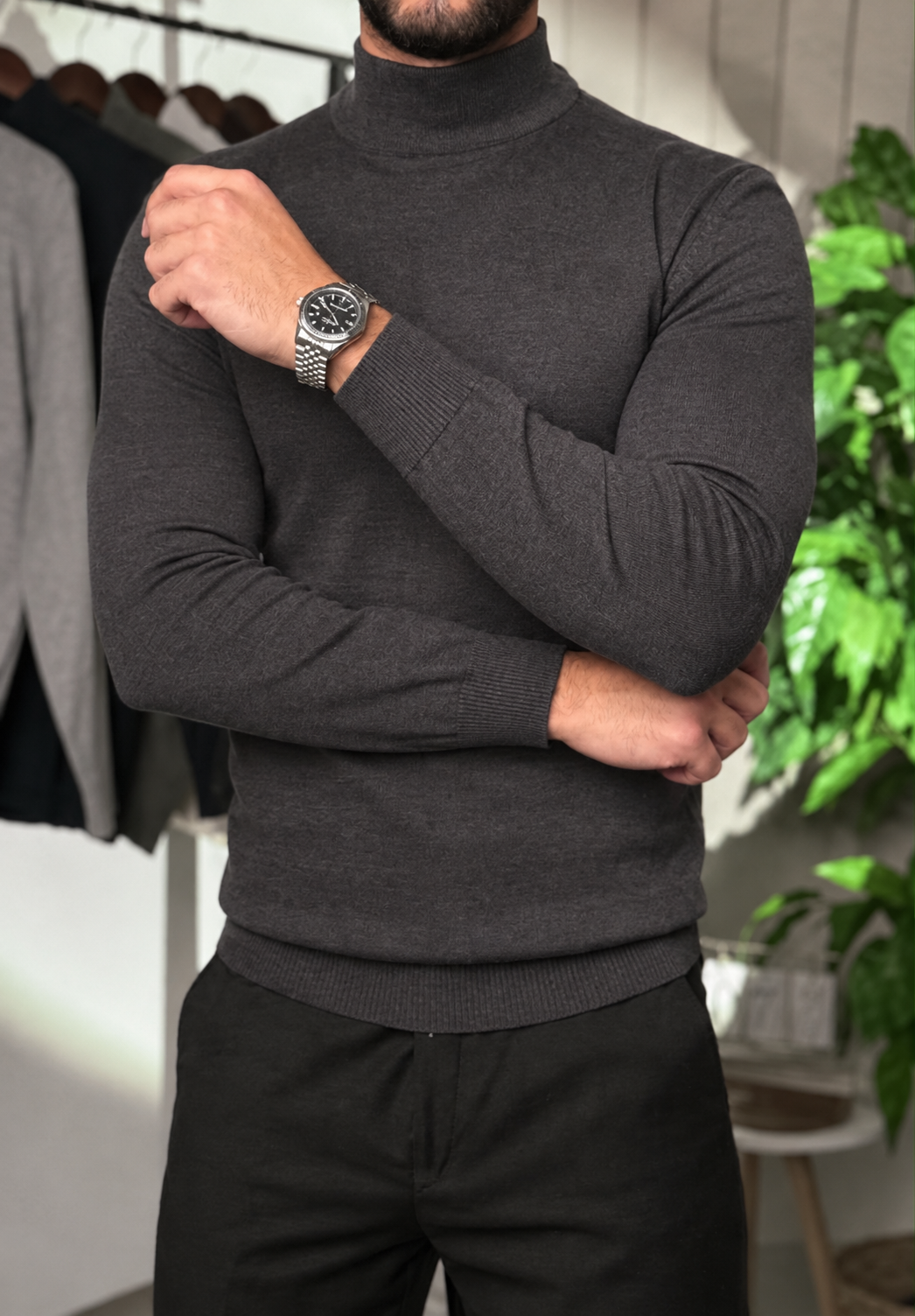 Half coll - Dark Gray