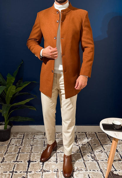 Short Half Neck Coat - Havan