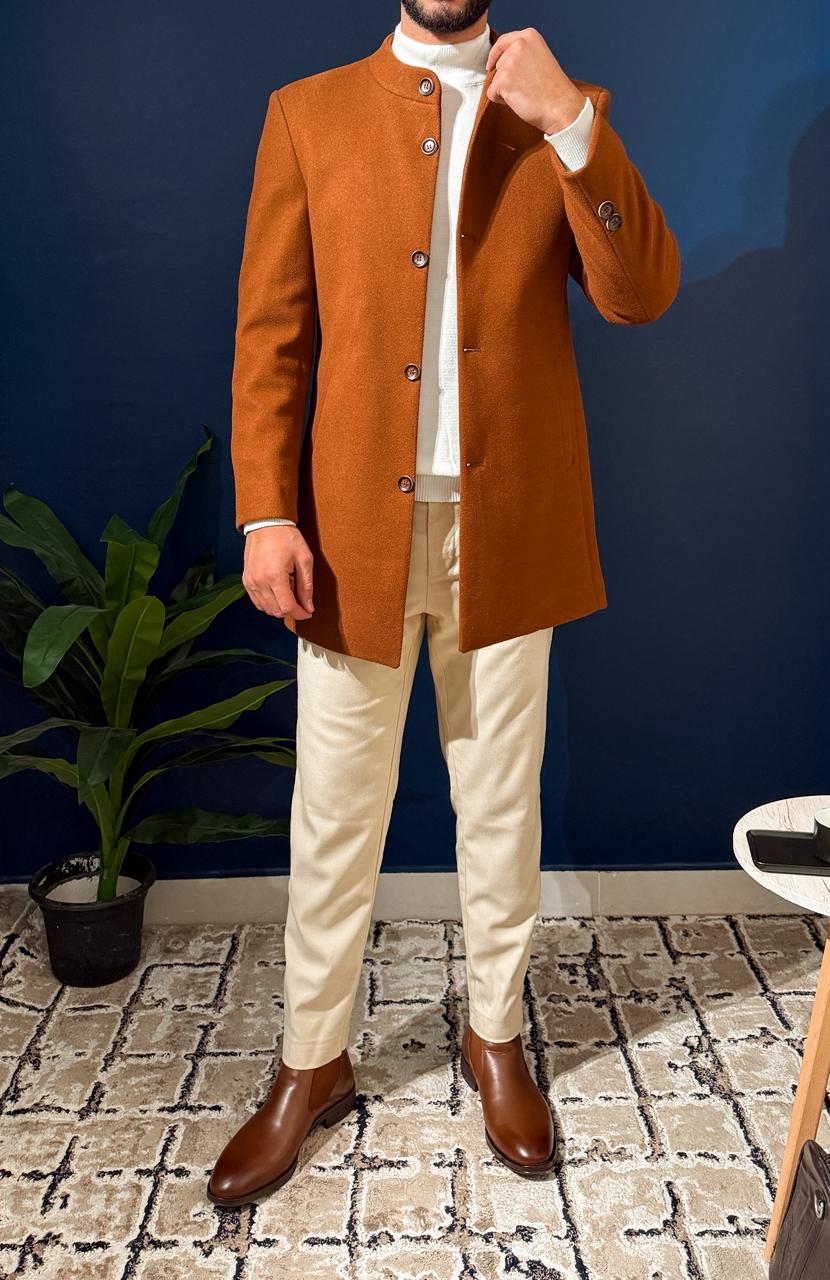 Short Half Neck Coat - Havan