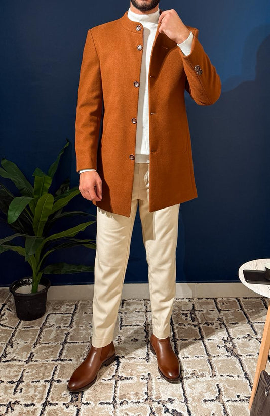 Short Half Neck Coat - Havan