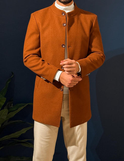 Short Half Neck Coat - Havan