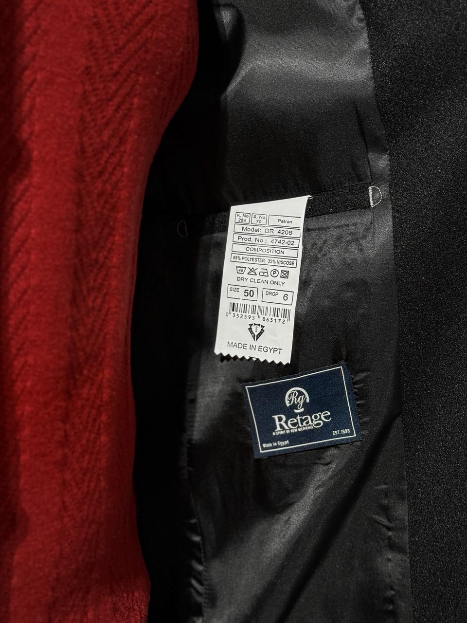 Short Half Neck Coat - Black