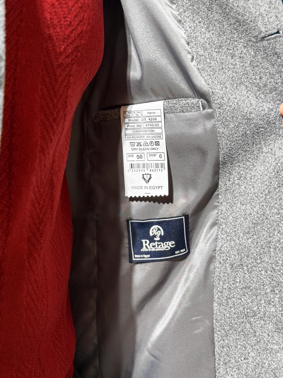 Short Half Neck Coat - Gray