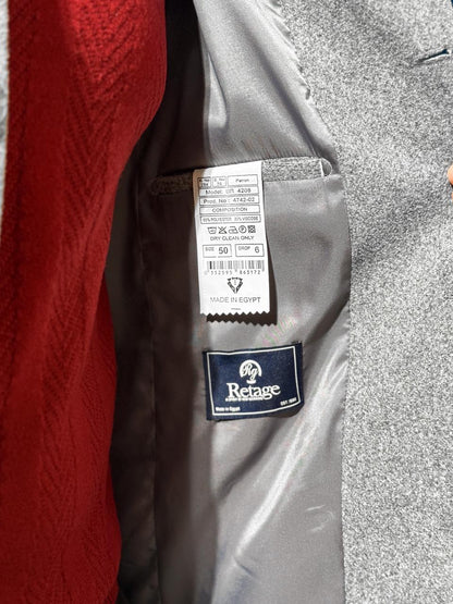 Short Half Neck Coat - Gray