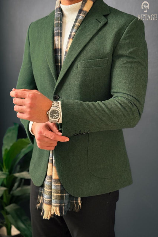 Olive Tweed Blazer